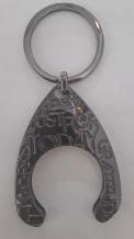 Sleutelhanger muntenhouder zwart